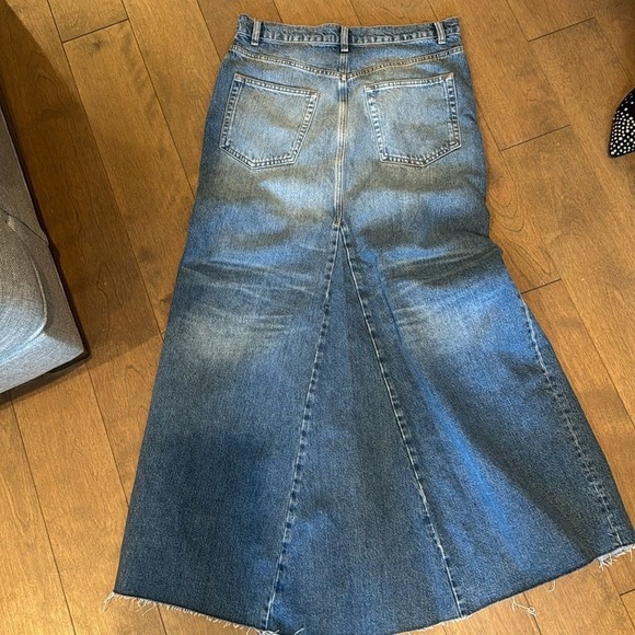 NWT Reformation Tazz Maxi Denim Skirt 31 - Picture 14 of 15